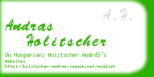 andras holitscher business card